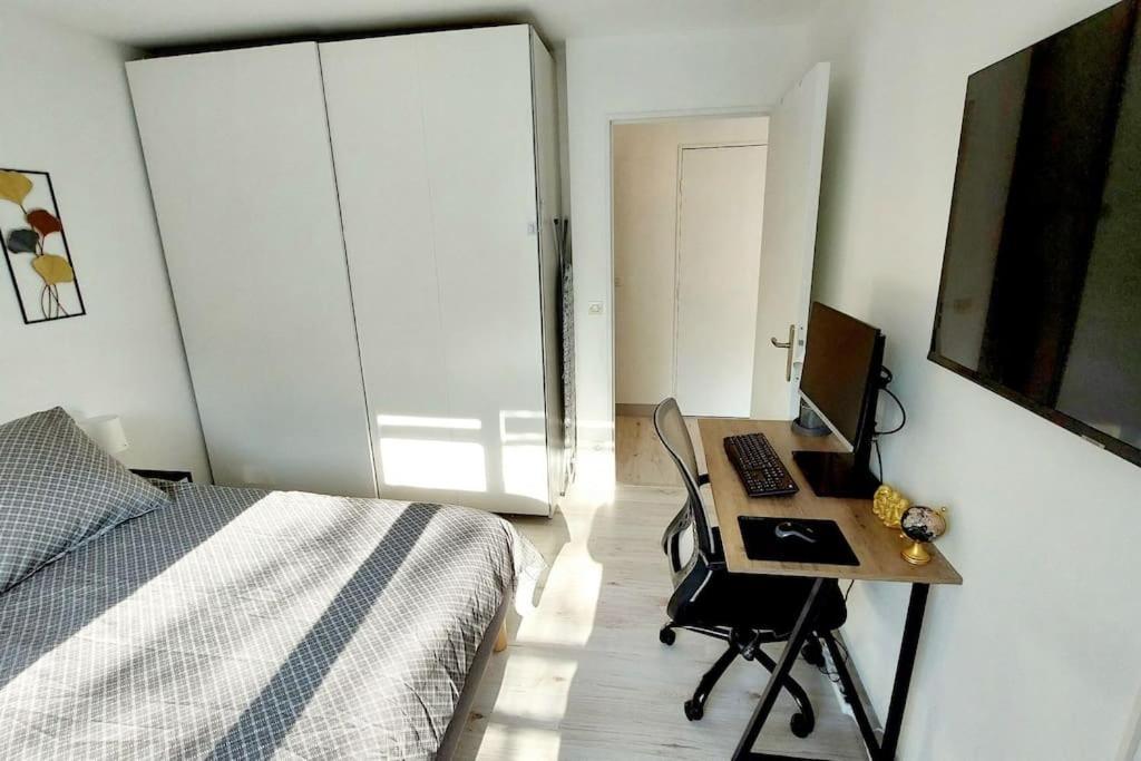 Cosy Home 2, 2 Chambres, 6 Personnes, 3 Min Gare, Parking Cergy Eksteriør bilde